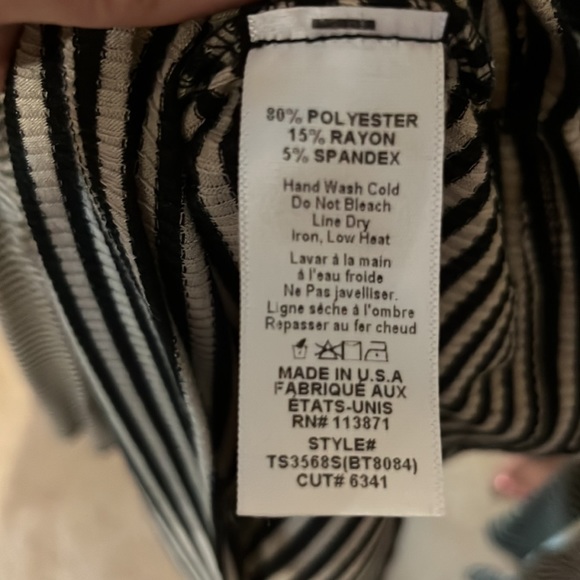 Like new Jackson Rose stripped long sleeve tee - Picture 5 of 5